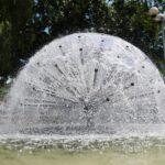 07.07.2021. Kielce. Fontanny miejskie. Fontanna przy ulicy Źródłowej / Wiktor Taszłow / Radio Kielce