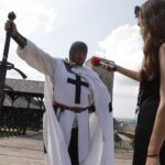 17.07.2021. Chęciny. Krzyżacy na Zamku Królewskim / Jarosław Kubalski / Radio Kielce