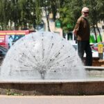 07.07.2021. Kielce. Fontanny miejskie. Fontanna przy ulicy Źródłowej / Wiktor Taszłow / Radio Kielce