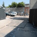 09.07.2021. Kielce. Budowa Teatru im. Stefana Żeromskiego. Wywóz gruzu / Wiktor Taszłow / Radio Kielce