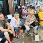 08.07.2021. Busko-Zdrój. Kawiarenka Festiwalowa / Wiktor Taszłow / Radio Kielce