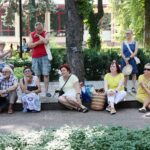 08.07.2021. Busko-Zdrój. Kawiarenka Festiwalowa / Wiktor Taszłow / Radio Kielce