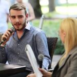 08.07.2021. Busko-Zdrój. Kawiarenka Festiwalowa. Na zdjęciu Krystian Ochman / Wiktor Taszłow / Radio Kielce