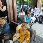 08.07.2021. Busko-Zdrój. Kawiarenka Festiwalowa / Wiktor Taszłow / Radio Kielce