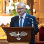 08.07.2021. Szaniec. Koncert "Muzyczne kontrasty" w kościele Kościół pw. Wniebowzięcia NMP. Na zdjęciu: Artur Jaroń - dyrektor festiwalu / Wiktor Taszłow / Radio Kielce