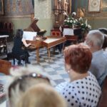 08.07.2021. Szaniec. Koncert "Muzyczne kontrasty" w kościele Kościół pw. Wniebowzięcia NMP. Na zdjęciu (od lewej): Aleksandra Gajecka-Antosiewicz – klawesyn współczesn, Hanna Balcerzak - klawesyn historyczny / Wiktor Taszłow / Radio Kielce