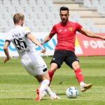 10.07.2021. Kielce. Sparing Korony Kielce z RTS Widzew Łódź / Wiktor Taszłow / Radio Kielce