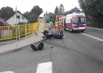 25.07.2021. Opatów. Wypadek na ul. Kościuszki / KPP Opatów