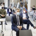 02.07.2021 Kielce. Przystanek Historia IPN. Konferencja poświęcona pogromowi kieleckiemu. Na zdjęciu w środku senator Krzysztof Słoń / Jarosław Kubalski / Radio Kielce