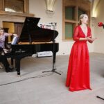 18.07.2021 Kielce. Pałac Biskupów Krakowskich. Koncert "Chopinowskie Inspiracje". Magdalena Idzik i Artur Jaroń / Jarosław Kubalski / Radio Kielce