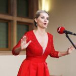 18.07.2021 Kielce. Pałac Biskupów Krakowskich. Koncert "Chopinowskie Inspiracje". Magdalena Idzik / Jarosław Kubalski / Radio Kielce