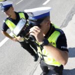 06.07.2021 Kielce. Policja. Akcja "Nie rozlewaj krwi na drodze". Policjanci zachęcali kierowców do oddawania krwi / Jarosław Kubalski / Radio Kielce