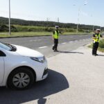 06.07.2021 Kielce. Policja. Akcja "Nie rozlewaj krwi na drodze". Policjanci zachęcali kierowców do oddawania krwi / Jarosław Kubalski / Radio Kielce