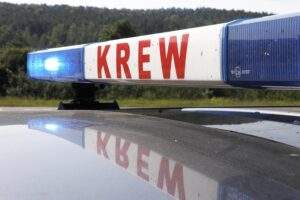 06.07.2021 Kielce. Policja. Akcja "Nie rozlewaj krwi na drodze". Policjanci zachęcali kierowców do oddawania krwi. Krew / Jarosław Kubalski / Radio Kielce