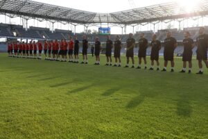 18.07.2021. Kielce. Prezentacja zawodników Korony Kielce w nowych strojach / Jarosław Kubalski / Radio Kielce