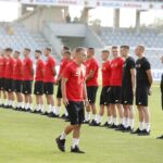 18.07.2021. Kielce. Prezentacja zawodników Korony Kielce w nowych strojach. Na zdjęciu Jakub Górski  / Jarosław Kubalski / Radio Kielce