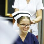 20.07.2021 Kielce. Collegium Medicum UJK. Czepkowanie nowych pielęgniarek i położnych / Jarosław Kubalski / Radio Kielce