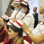 20.07.2021 Kielce. Collegium Medicum UJK. Czepkowanie nowych pielęgniarek i położnych / Jarosław Kubalski / Radio Kielce