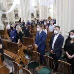 22.07.2021 Kielce. Kościół pw. Podwyższenia Krzyża Świętego. Pogrzeb Zbigniewa Marcinkowskiego, byłego radnego Porozumienia Samorządowego i Platformy Obywatelskiej / Jarosław Kubalski / Radio Kielce