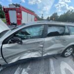 28.07.2021. Kielce. Zderzenie karetki na ulicy Grunwaldzkiej / Wiktor Taszłow / Radio Kielce