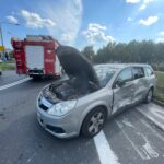 28.07.2021. Kielce. Zderzenie karetki na ulicy Grunwaldzkiej / Wiktor Taszłow / Radio Kielce