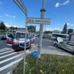 28.07.2021. Kielce. Zderzenie karetki na ulicy Grunwaldzkiej / Wiktor Taszłow / Radio Kielce