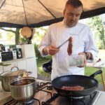 21.07.2021. Letnia kuchnia Radia Kielce. Kosmiczna środa. Na zdjęciu Michał Markowicz - Polska Inicjatywa Kulinarna, Zespół Szkół Przemysłu Spożywczego w Kielcach / Anna Kwapisz / Radio Kielce