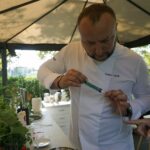 28.07.2021. Letnia kuchnia Radia Kielce. Kosmiczna środa. Na zdjęciu Tomasz Zapała - kucharz, Polska Inicjatywa Kulinarna / Anna Kwapisz / Radio Kielce