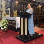 18.07.2021. Sandomierz. Festiwal Muzyki klasycznej "Ucho Igielne". Koncert Polskiej Opery Królewskiej z Zespołem Muzyki Dawnej oraz wybitną sopranistką Anną Radziejewską. Na zdjęciu; Magdalena Kusztal - Fundacja im. Edwarda Kusztala, pomysłodawczyni i organizatorka festiwalu / Grażyna Szlęzak-Wójcik / Radio Kielce