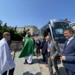 25.07.2021. Ostrowiec Św. Msza w intencji kierowców i pasażerów PKS-u w Ostrowcu Świętokrzyskim w 75 rocznicę istnienia / Emilia Sitarska / Radio Kielce