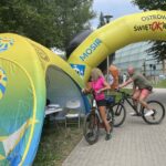 25.07.2021. Ostrowiec Świętokrzyski. Rowerowe wakacje w Parku Miejskim / Emilia Sitarska / Radio Kielce