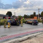 24.07.2021. Wilków. Zderzenie dwóch aut osobowych / Wiktor Taszłow / Radio Kielce