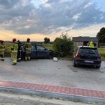 24.07.2021. Wilków. Zderzenie dwóch aut osobowych / Wiktor Taszłow / Radio Kielce