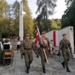 24.07.2021. Pomnik bohaterów Republiki Pińczowskiej. Obchody 77. rocznicy utworzenia Republiki Pińczowskiej / Marta Gajda / Radio Kielce