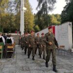 24.07.2021. Pomnik bohaterów Republiki Pińczowskiej. Obchody 77. rocznicy utworzenia Republiki Pińczowskiej / Marta Gajda / Radio Kielce