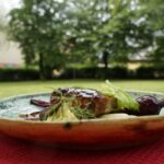 15.07.2021. Letnia kuchnia Radia Kielce. Mięsny czwartek przygotował Konrad Stokowiec - szef restauracji Willi Hueta / Anna Kwapisz / Radio Kielce