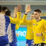 18.02.2021. Kielce. Liga Mistrzów. Mecz Łomża Vive Kielce - Elverum Handball / Wiktor Taszłow / Radio Kielce