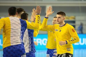 18.02.2021. Kielce. Liga Mistrzów. Mecz Łomża Vive Kielce - Elverum Handball / Wiktor Taszłow / Radio Kielce