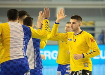 18.02.2021. Kielce. Liga Mistrzów. Mecz Łomża Vive Kielce - Elverum Handball / Wiktor Taszłow / Radio Kielce