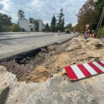 25.08.2021. Kielce. Remont ulicy Żeromskiego / Wiktor Taszłow / Radio Kielce