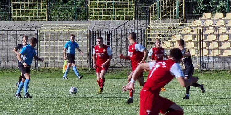 07.08.2021. Połaniec. Mecz Czarni Połaniec - ŁKS Probudex Łagów / Maciej Makuła / Radio Kielce