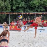 22.08.2021. Kielce. Druga edycja imprezy „Plenerowa Piłka Plażowa Sport CK 2021” / Maciej Makuła / Radio Kielce