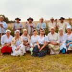 02.08.2021. Boszczynek. Plan zdjęciowy filmu o tradycyjnych sianokosach / UMiG Skalbmierz