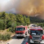 Grecja. Polscy strażacy walczą z pożarami / Zespół prasowy KG PSP