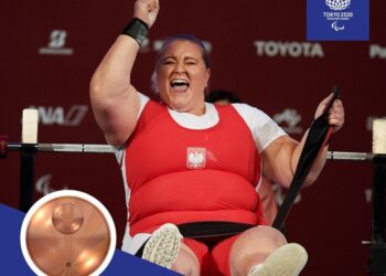 Na zdjęciu: Marzena Zięba - brązowa medalistka Igrzysk Paraolimpijskich w wyciskaniu leżąc / Polski Komitet Paraolimpijski/Facebook