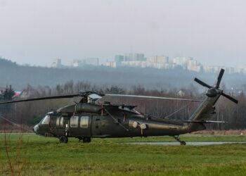 Śmigłowiec Sikorsky Black Hawk / Wiktor Taszłow / Radio Kielce
