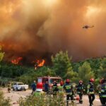 Grecja. Polscy strażacy walczą z pożarami / Zespół prasowy KG PSP