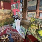 18.08.2021 Andruszkowice w gminie Samborzec. Plener malarski / Grażyna Szlęzak-Wójcik / Radio Kielce