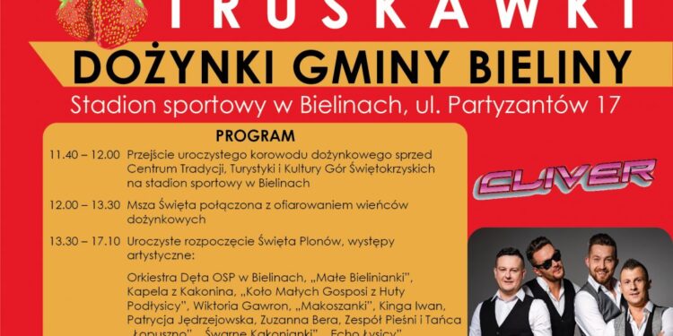 XXII Dzień Świętokrzyskiej Truskawki. Dożynki Gminy Bieliny - Radio Kielce