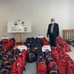 09.08.2021. Sandomierz. Wyprawki szkolne „Tornister pełen uśmiechów”. Na zdjęciu: Krzysztof Nitkiewicz - biskup sandomierski / Grażyna Szlęzak-Wójcik / Radio Kielce